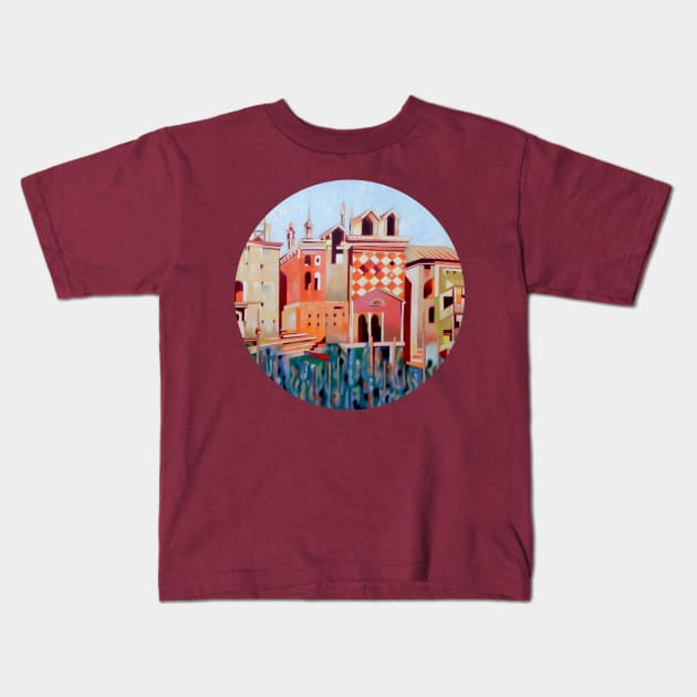 Memory of Venice Kids T-Shirt by federicocortese